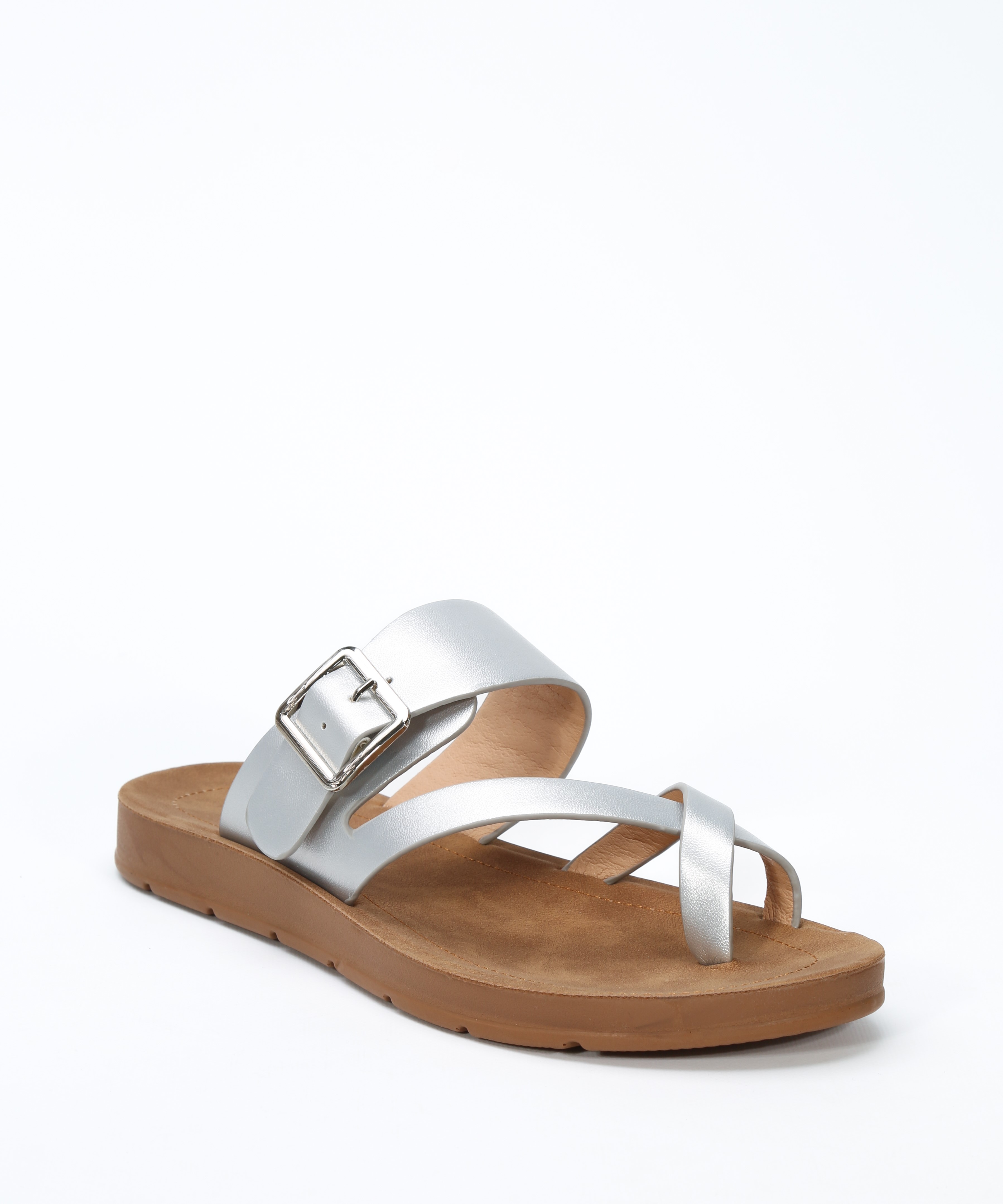 Sandalias planas hebilla image number null